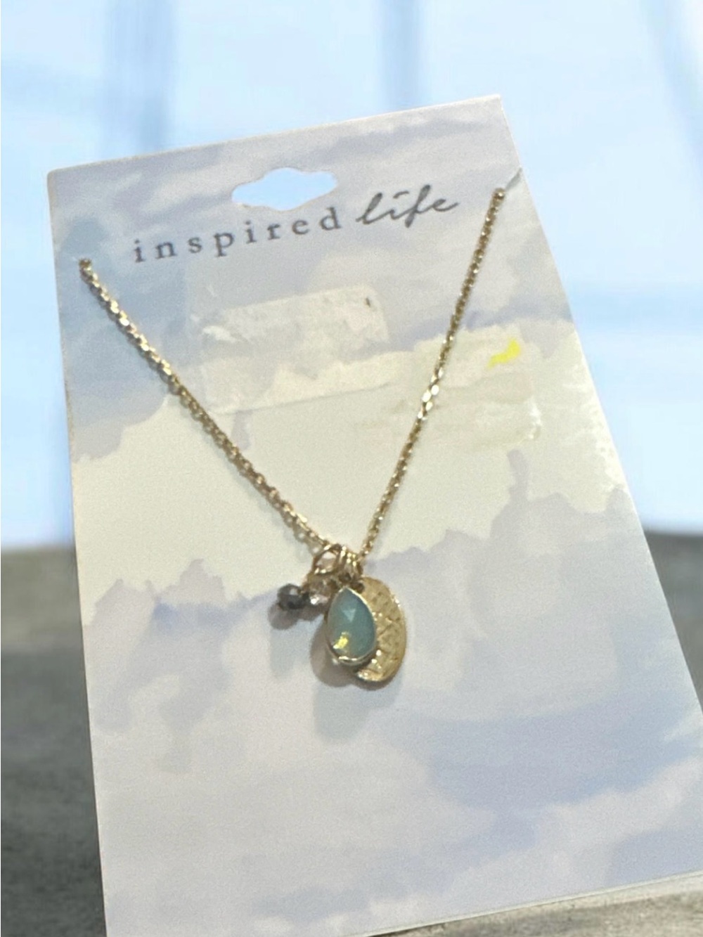 Inspire Gold Teardrop Opal Pendant Necklace
1934